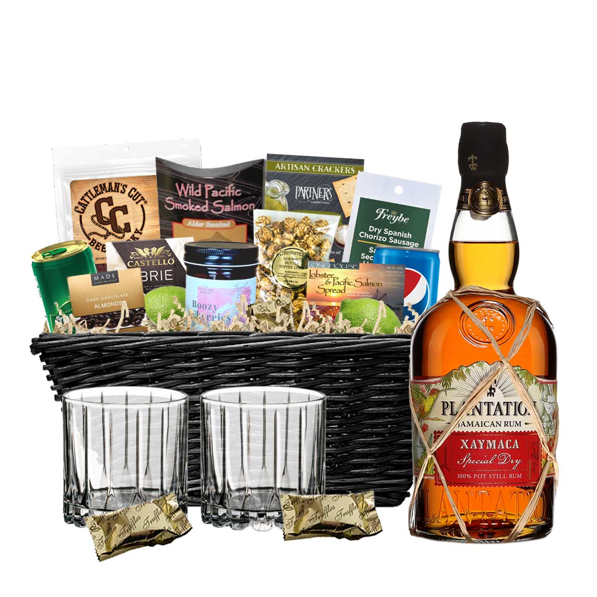 TAG Liquor Stores BC - Plantation Xaymaca Special Dry Rum 750ml Gift Basket