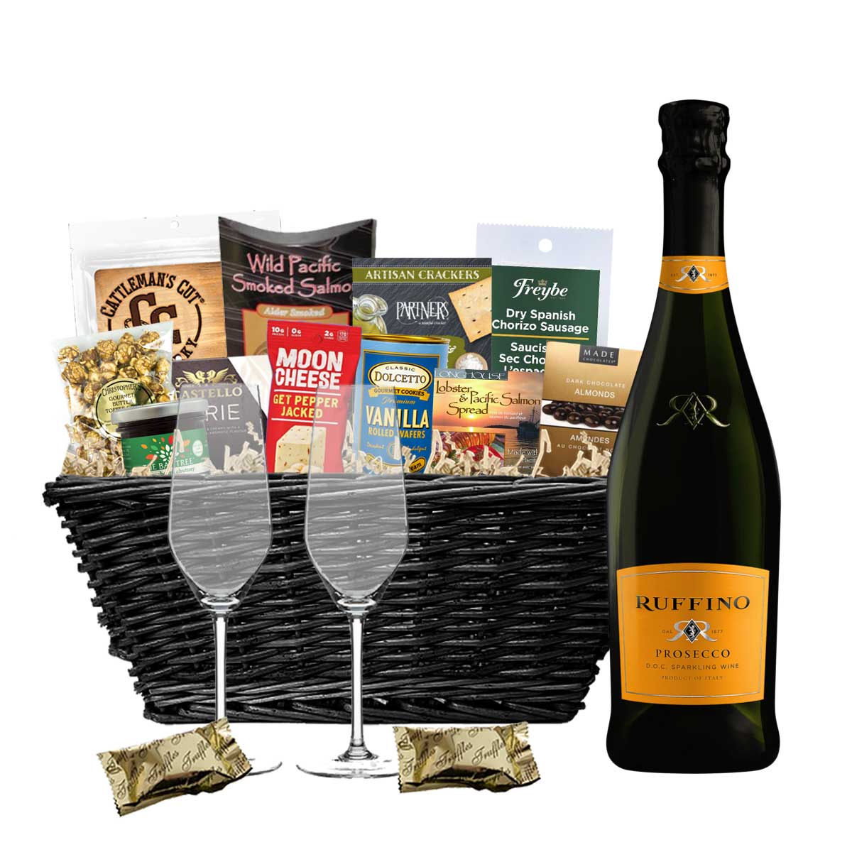 TAG Liquor Stores BC - Ruffino Prosecco 750ml Gift Basket