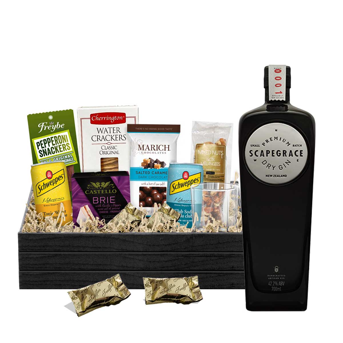 Scapegrace Original Dry Gin 750ml Gift Basket –