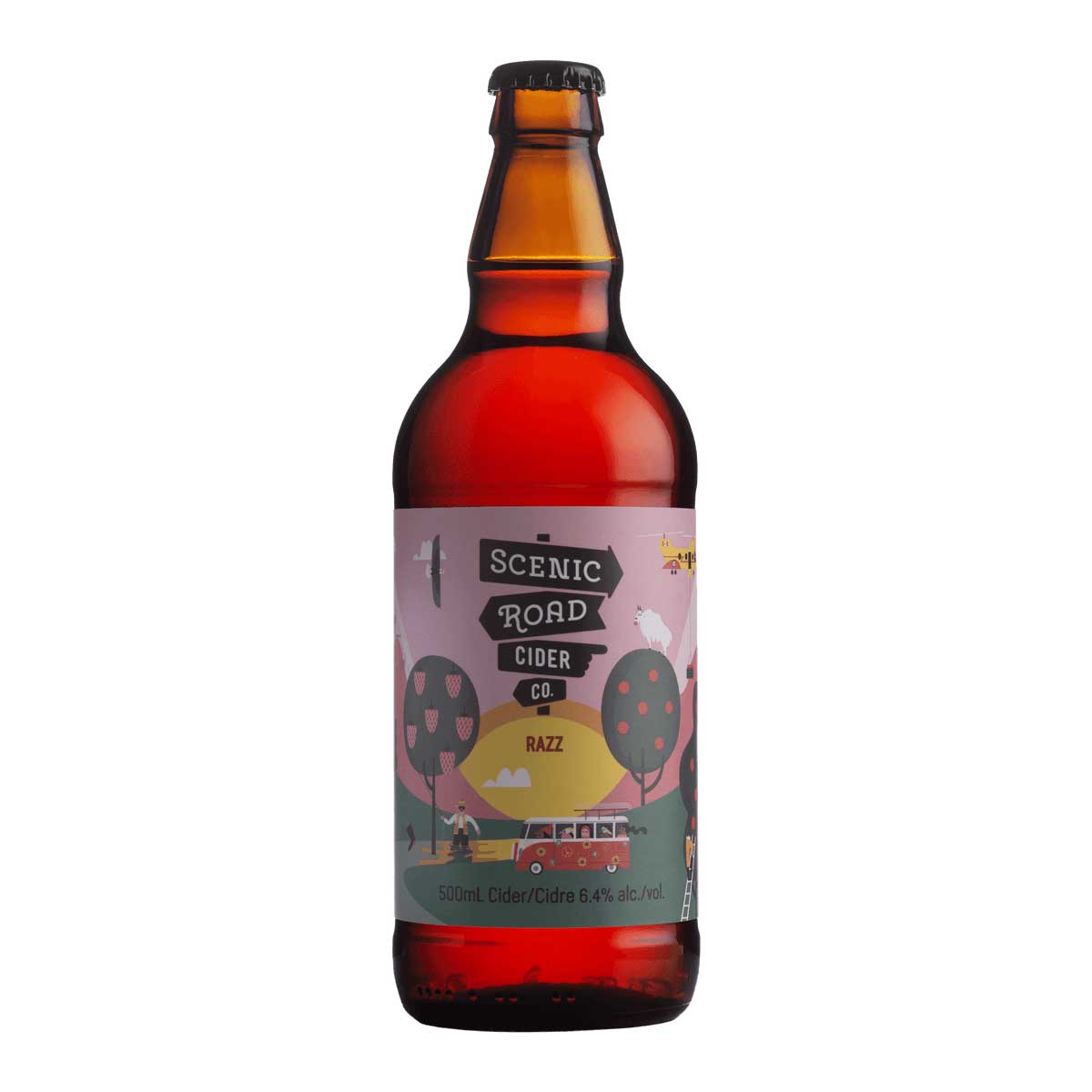 TAG Liquor Stores BC-SCENIC ROAD CIDER RAZZ 500ML
