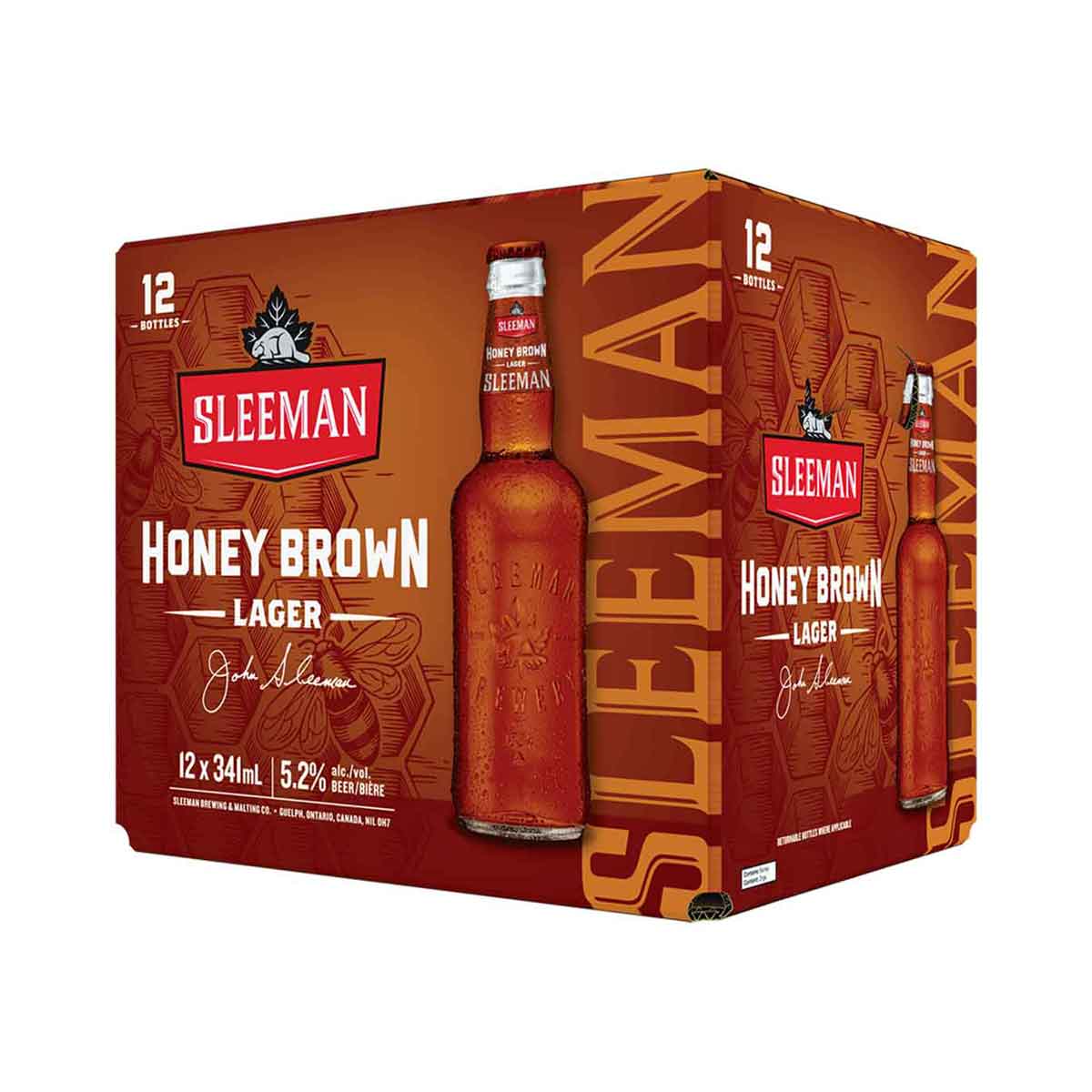 TAG Liquor Stores BC-SLEEMAN HONEY BROWN 12 BOTTLES