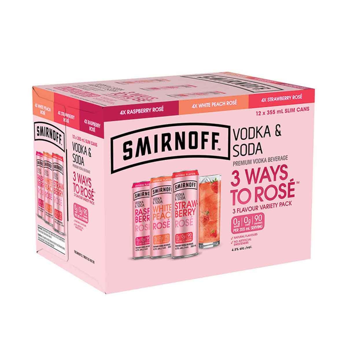 TAG Liquor Stores BC-SMIRNOFF ROSE MIXER 12 CANS