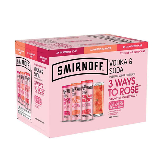 TAG Liquor Stores BC-SMIRNOFF ROSE MIXER 12 CANS