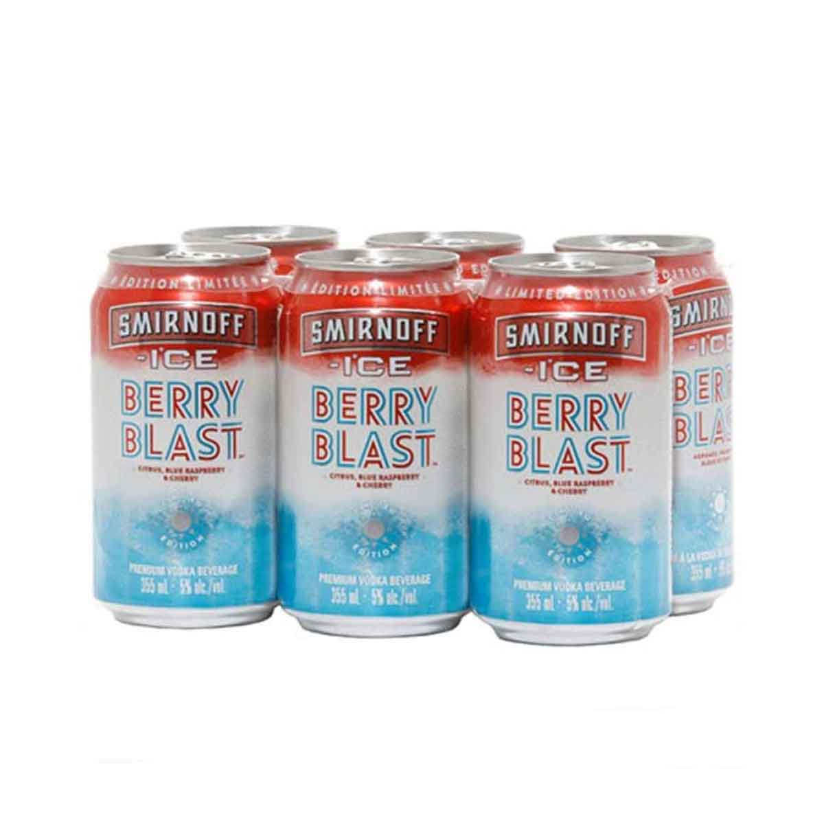 TAG Liquor Stores BC-SMIRNOFF BERRY BLAST 6 CAN