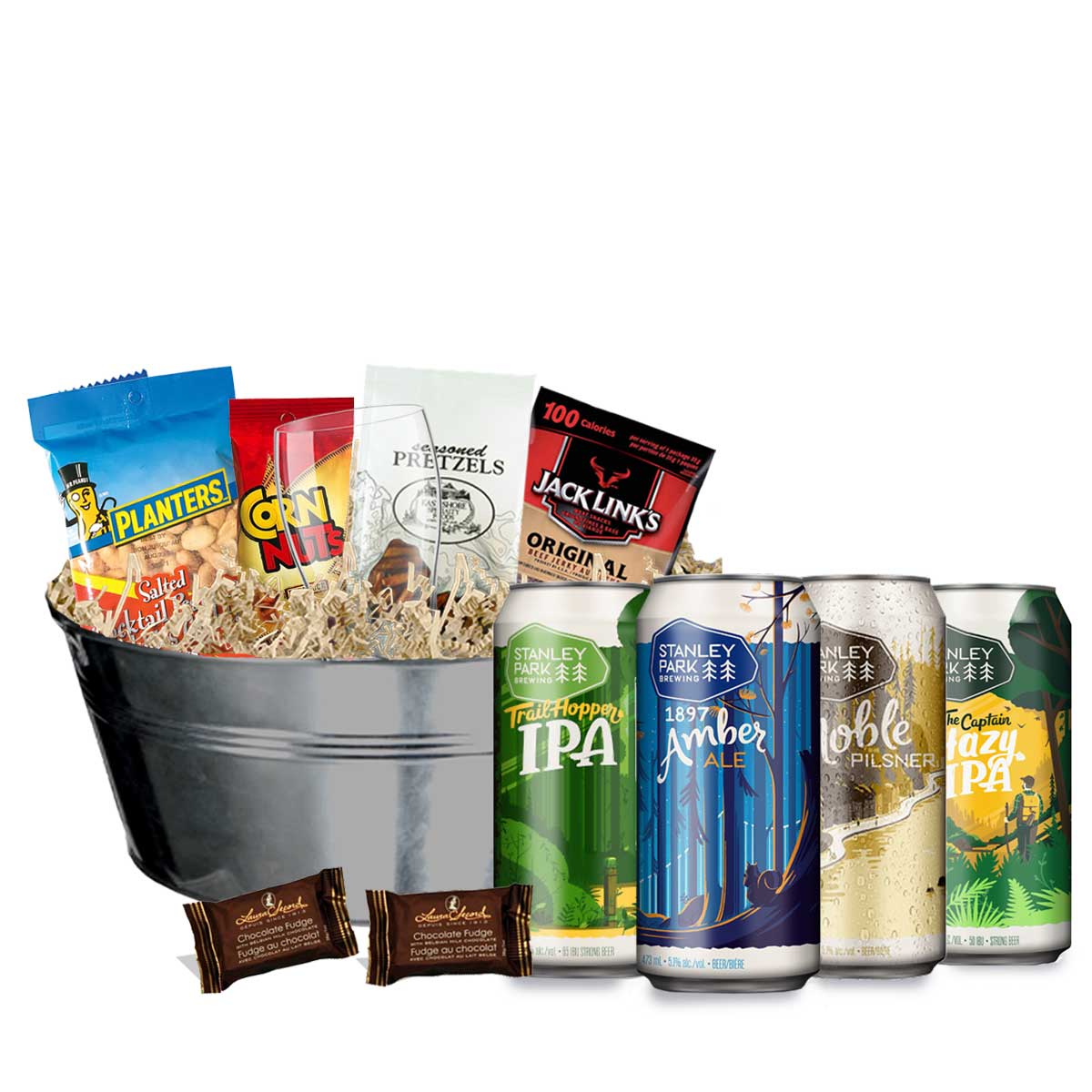 TAG Liquor Stores BC - Stanley Park Brewing Mixed Beer Gift Basket 4 X 473ml Cans