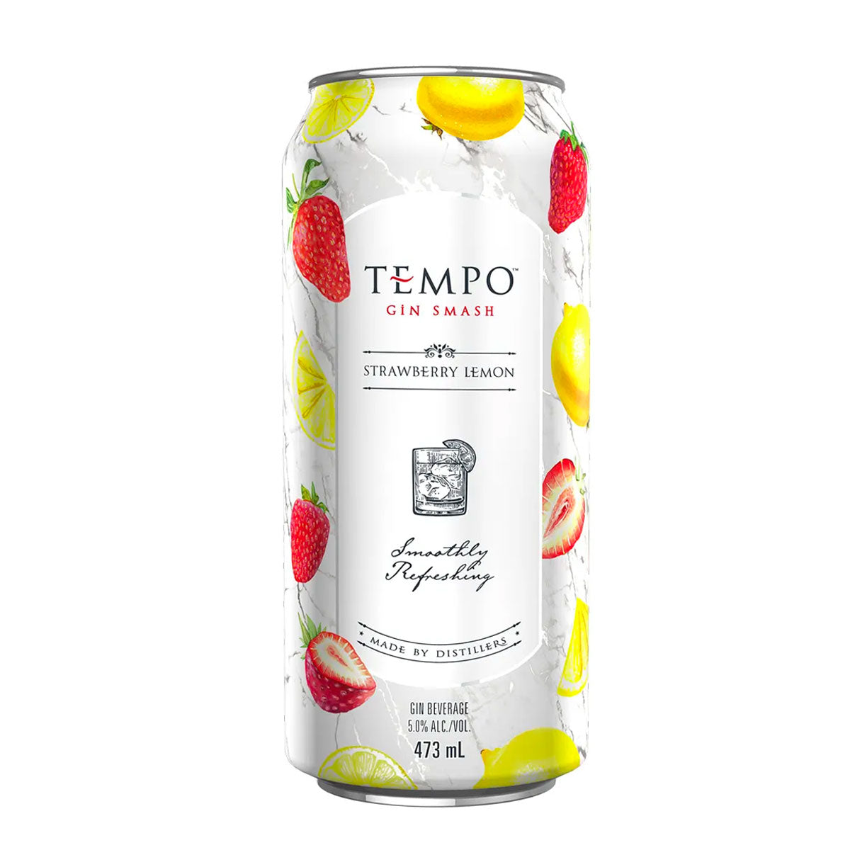 TAG Liquor Stores BC-Tempo Gin Smash Strawberry Lemon 473ml Single Can