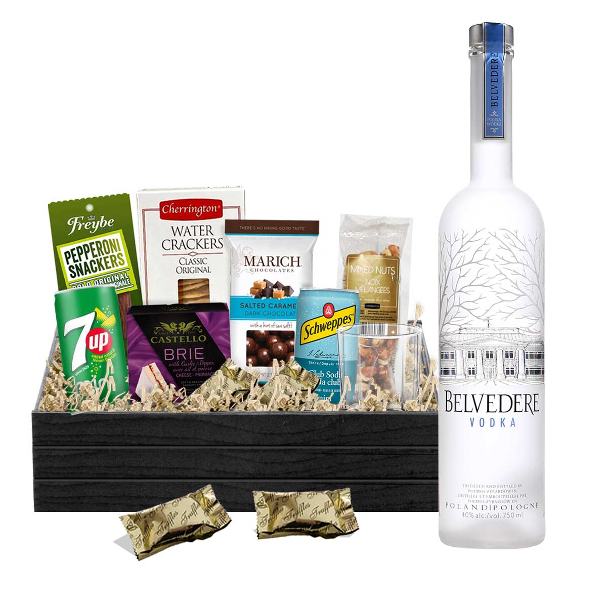Send Belvedere Vodka Gift Basket Online!