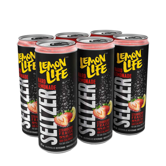 TAG Liquor Stores BC-LEMON LIFE STRAWBERRY 6 CAN