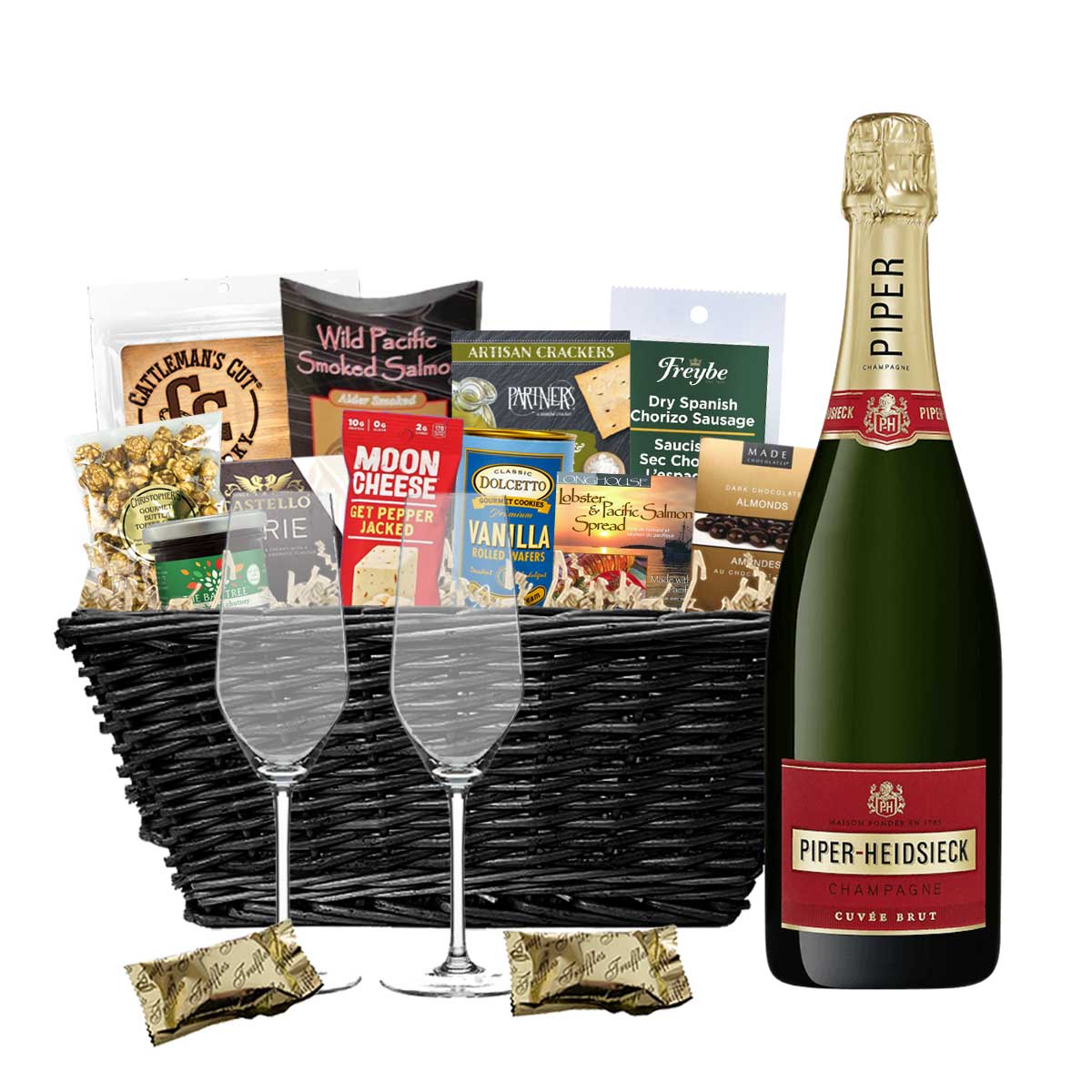TAG Liquor Stores BC - Piper-Heidsieck Brut Champagne 750ml Gift Basket