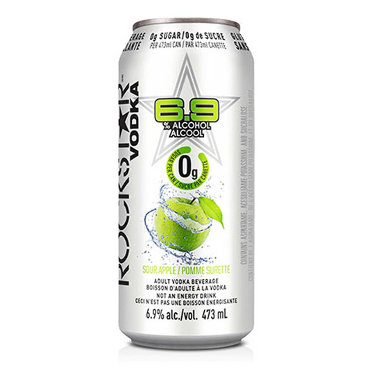 TAG Liquor Stores BC-ROCKSTAR 0G SOUR APPLE 473ML