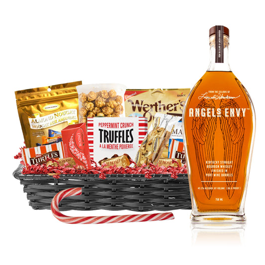 Angels Envy Bourbon 750ml Christmas Gift Basket