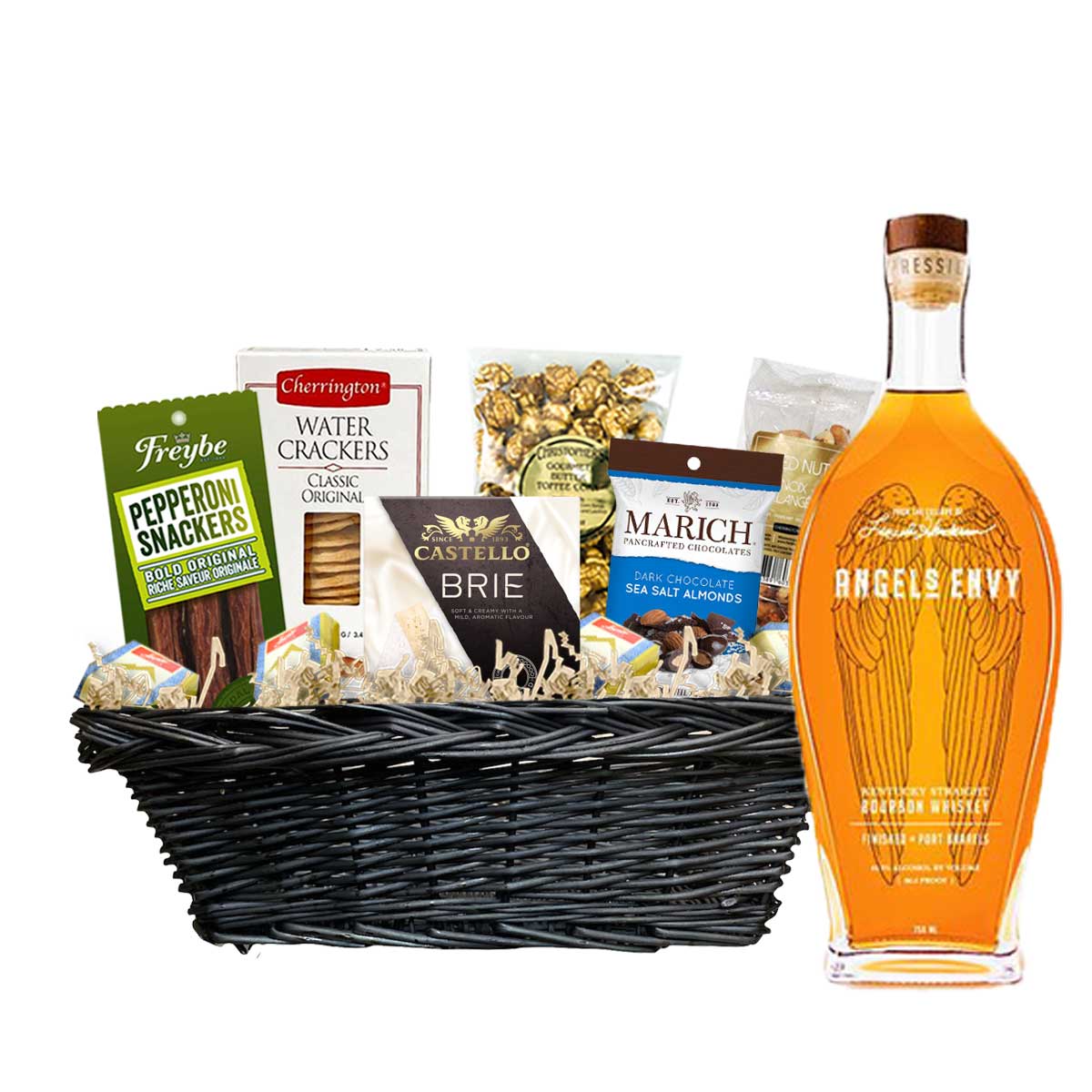 TAG Liquor Stores Canada Delivery-Angel's Envy Bourbon 750ml Corporate Gift Basket-spirits-tagliquorstores.com
