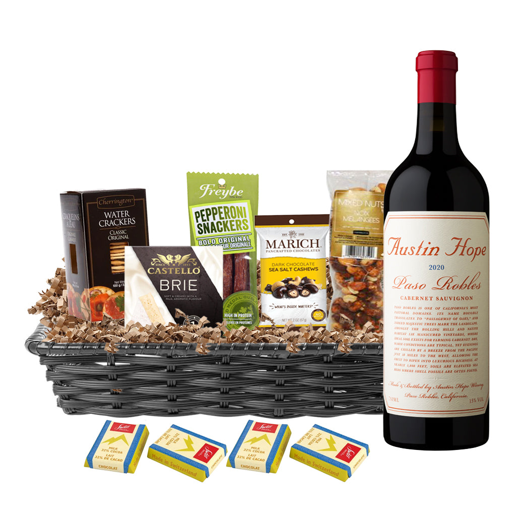 TAG Liquor Stores Liquor Gift Delivery Canada - Austin Hope Cabernet Sauvignon Paso Robles 750ml Gift Basket