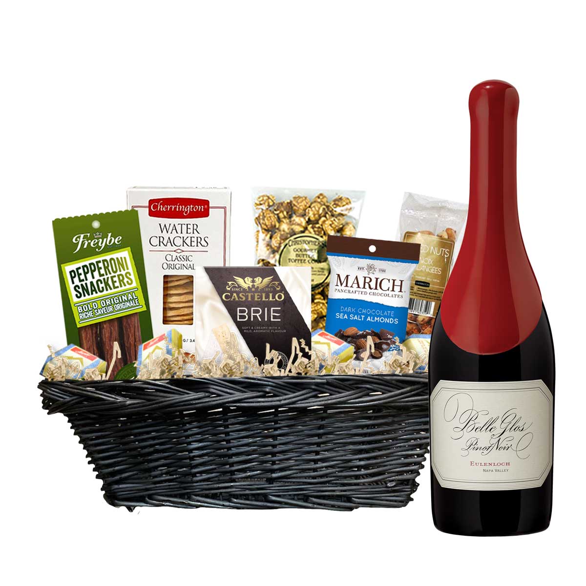 TAG Liquor Stores Canada Delivery-Belle Gloss Pinot Noir (Eulenloch) 750ml Corporate Gift Basket-wine-tagliquorstores.com