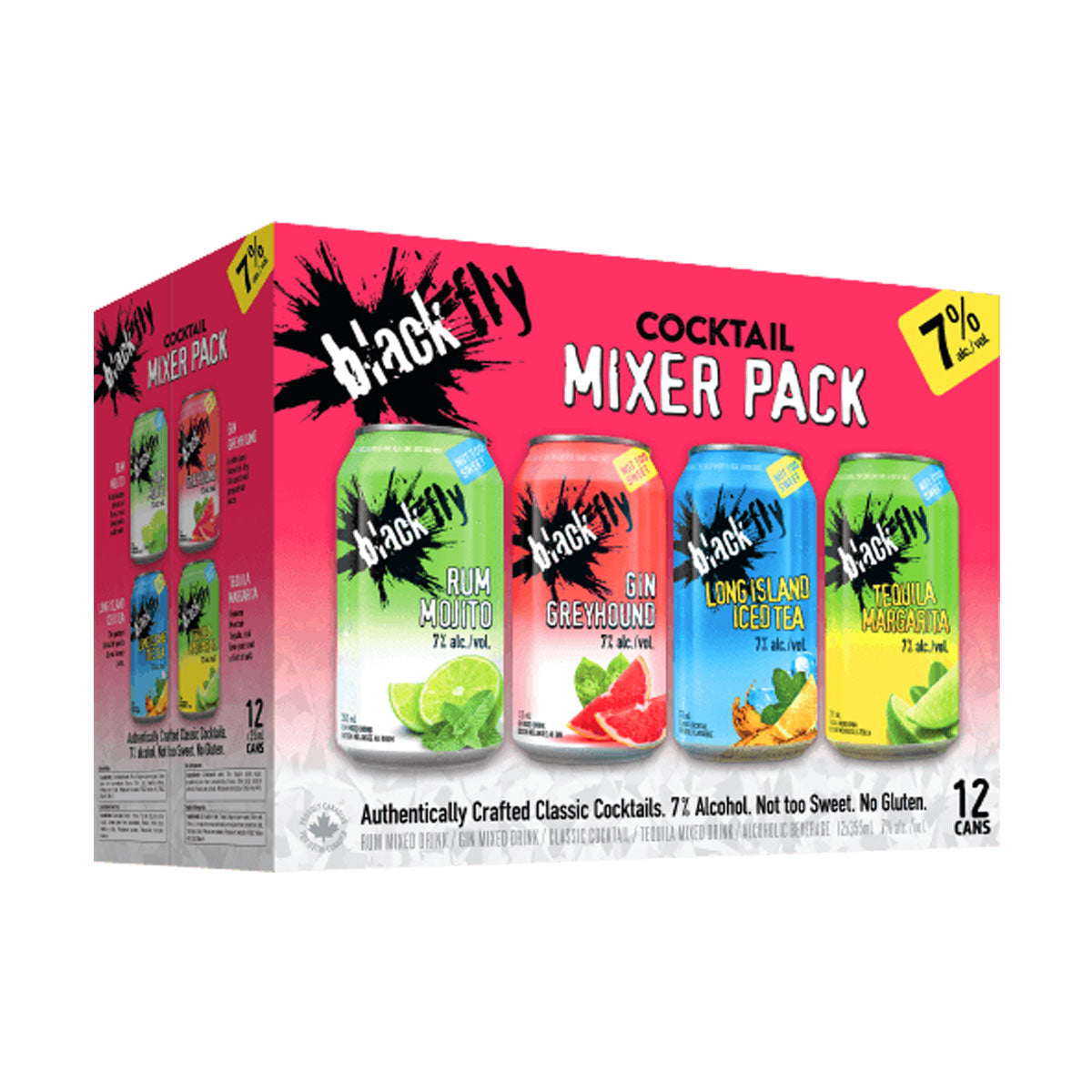TAG Liquor Stores BC - Black Fly 12 Can Cocktail Mixer Pack