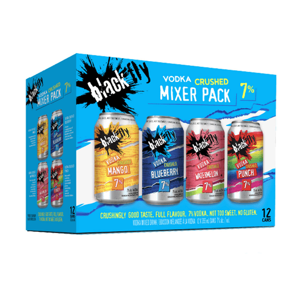 TAG Liquor Stores BC - Black Fly Vodka Crushed Mixer Pack 12 Cans