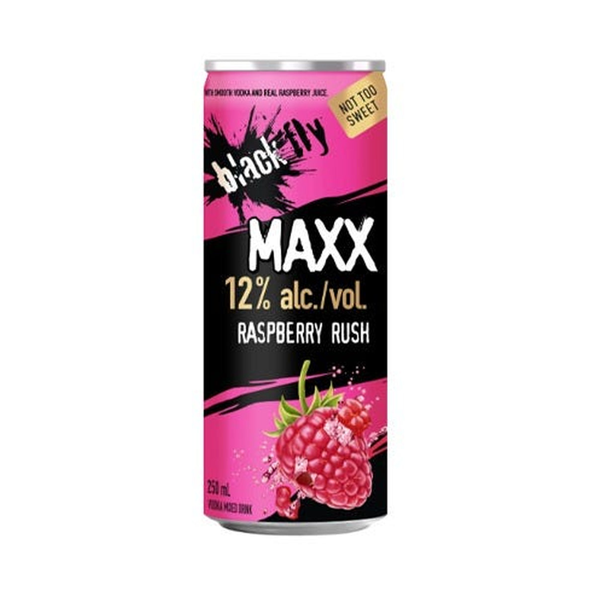 Black Fly Beverage Co. Maxx Vodka Raspberry Rush 250 mL