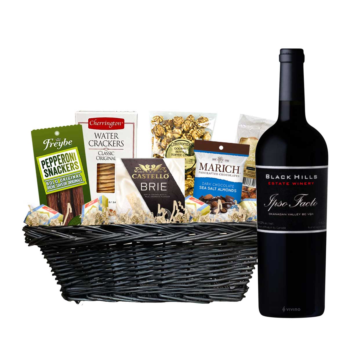 TAG Liquor Stores Canada Delivery-Black Hills Ipso Facto 750ml Corporate Gift Basket-wine-tagliquorstores.com