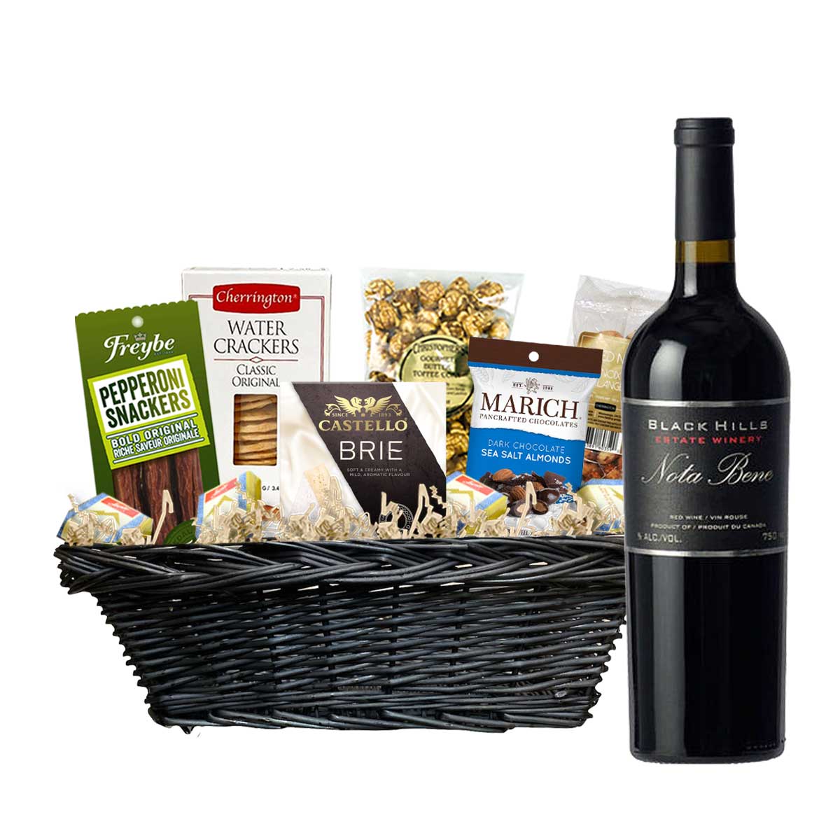 TAG Liquor Stores Canada Delivery-Black Hills Nota Bene 750ml Corporate Gift Basket-wine-tagliquorstores.com