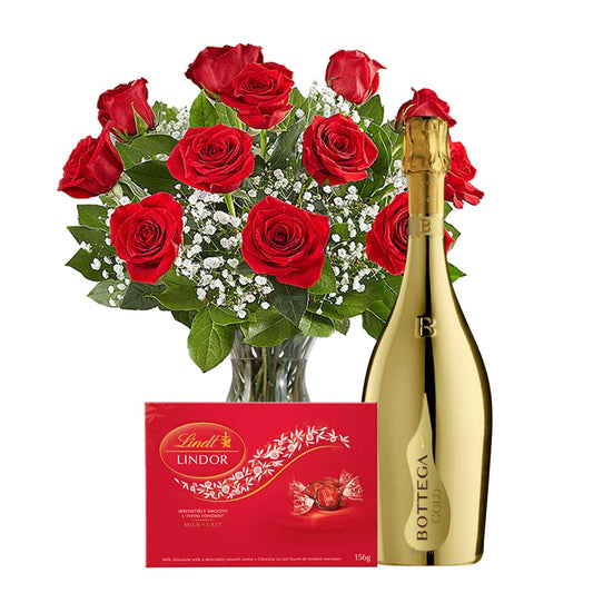 TAG Liquor Stores Canada Delivery-Bottega Gold 750ml Flower and Chocolates Package-tagliquorstores.com