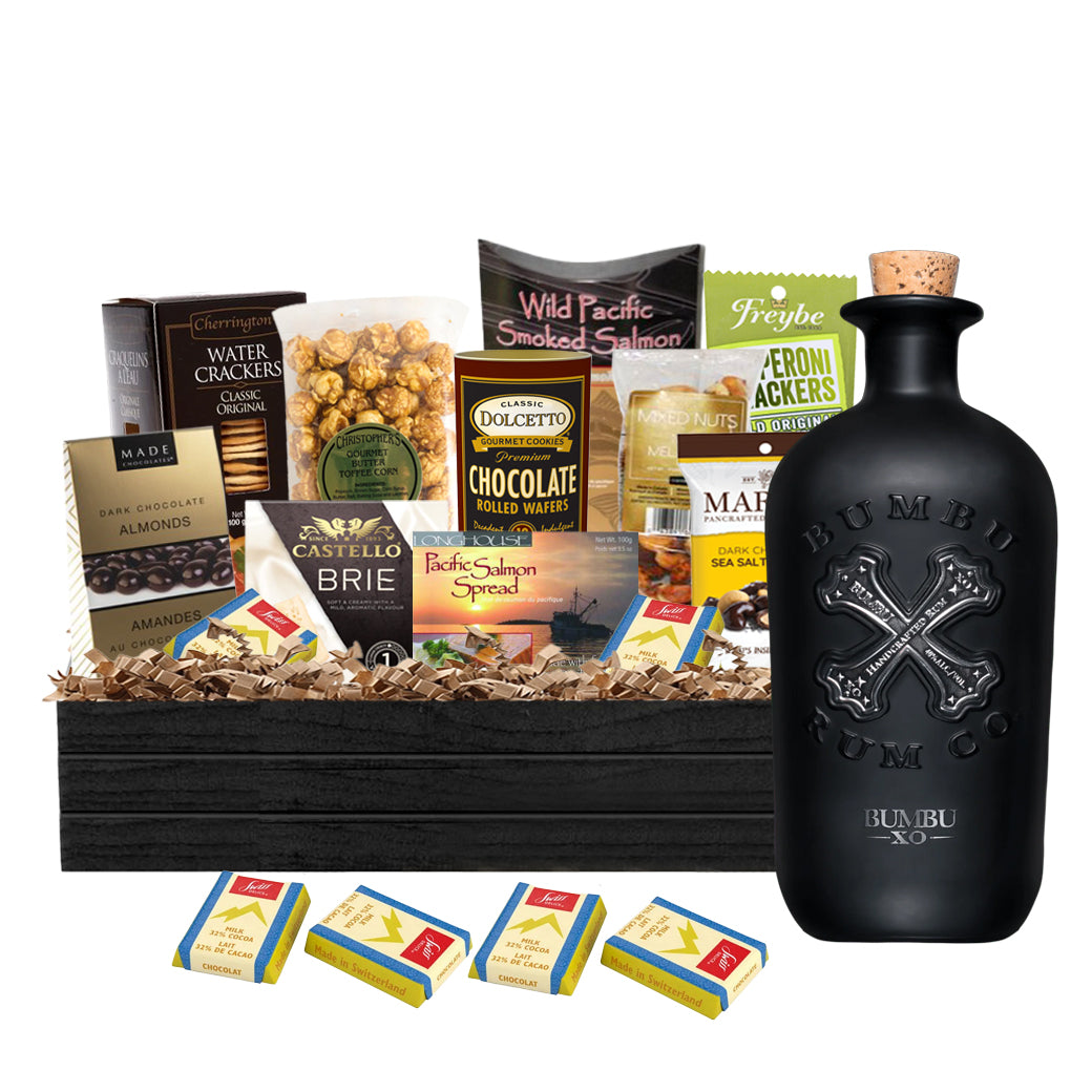 TAG Liquor Stores Liquor Gift Delivery Canada - Bumbu XO Rum 750ml Gift Basket