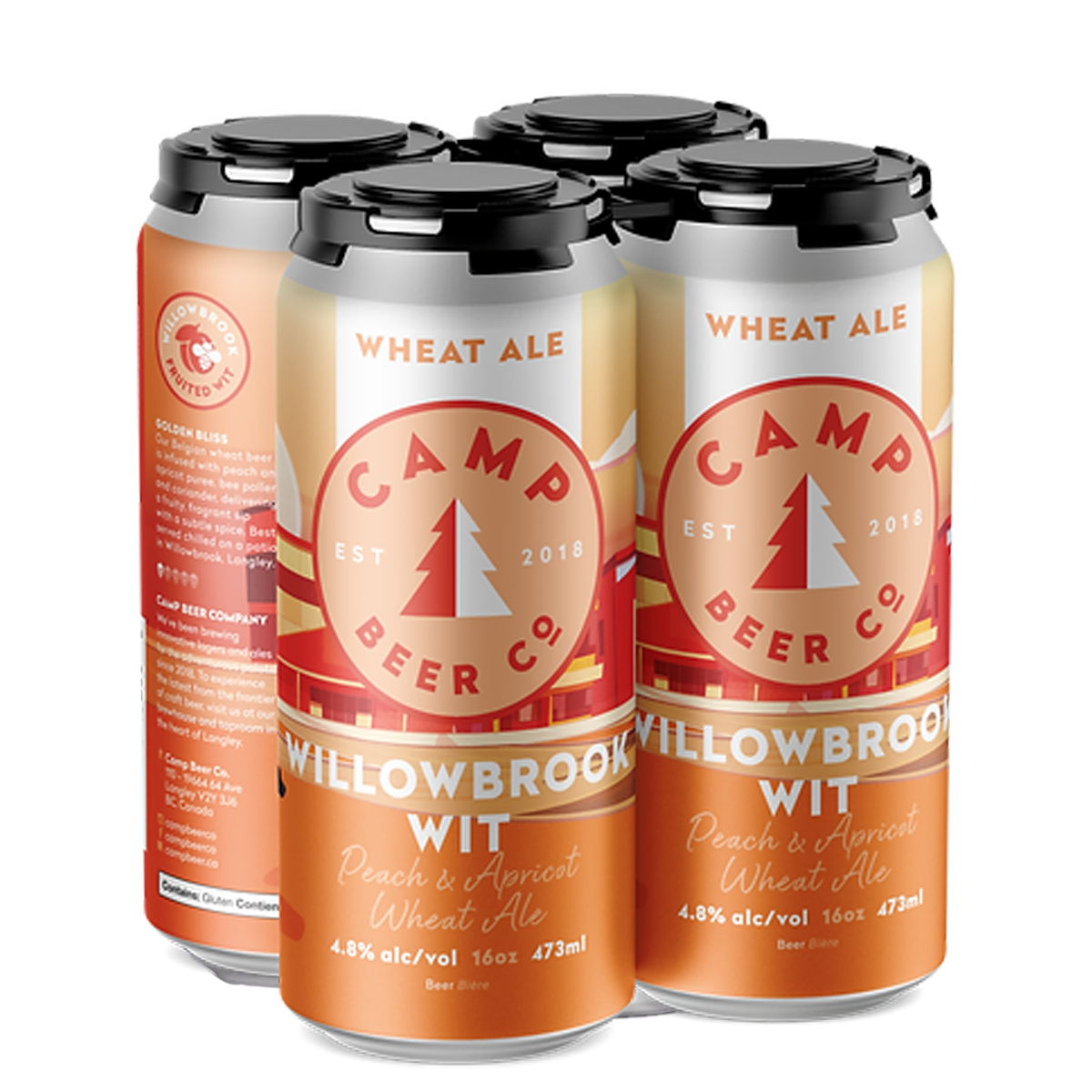 TAG Liquor Stores Liquor Gift Delivery Canada - Camp Beer Co. Willowbrook Wit 4 Can Pack