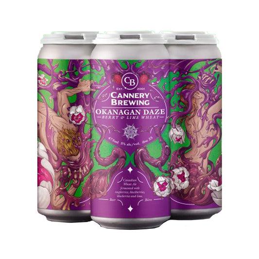 TAG Liquor Stores BC - Cannery Brewing Okanagan Daze Berry and Lime Wheat Beer 4 Pack Cans