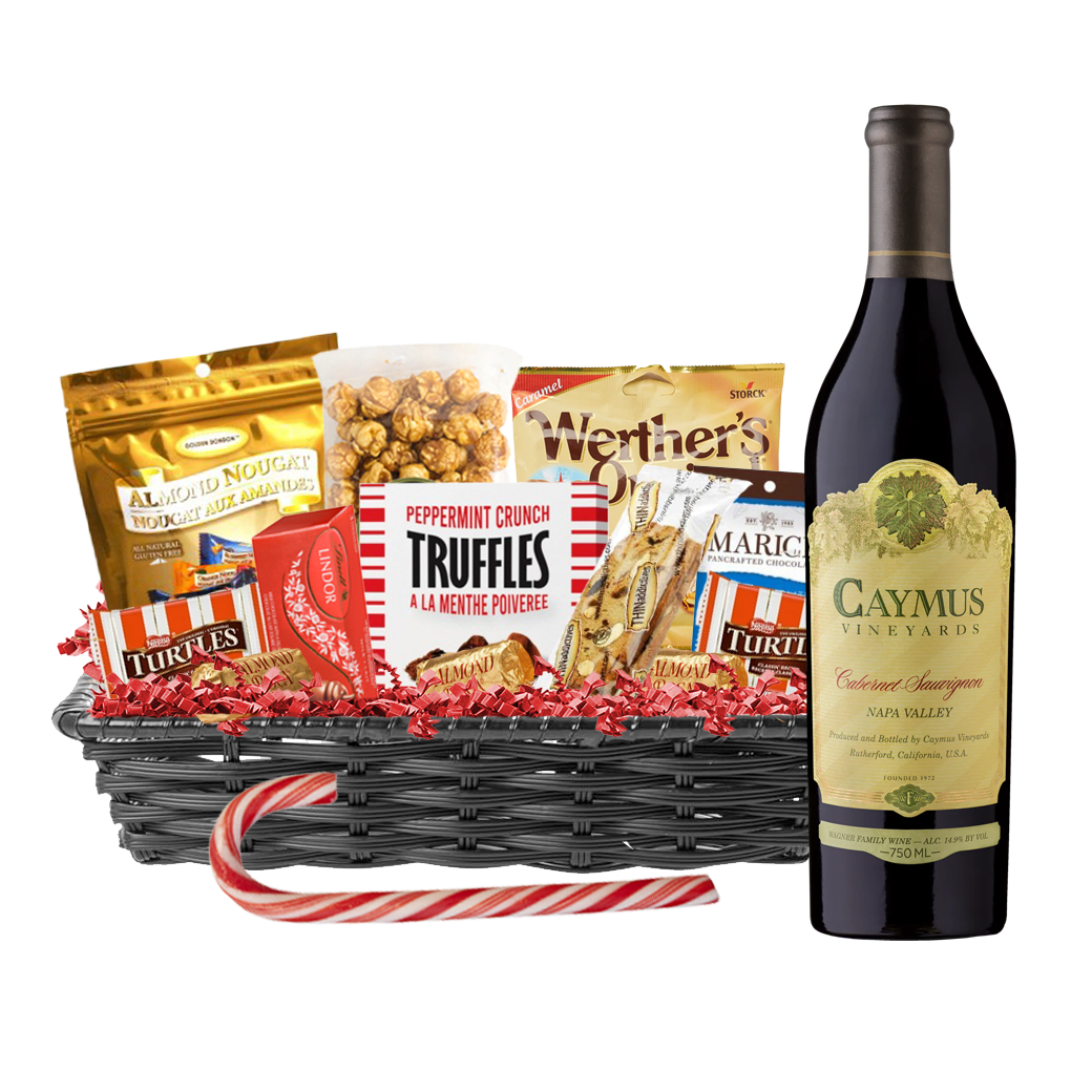 TAG Liquor Stores Liquor Gift Delivery Canada - Caymus Cabernet Sauvignon 750ml Christmas Gift Basket