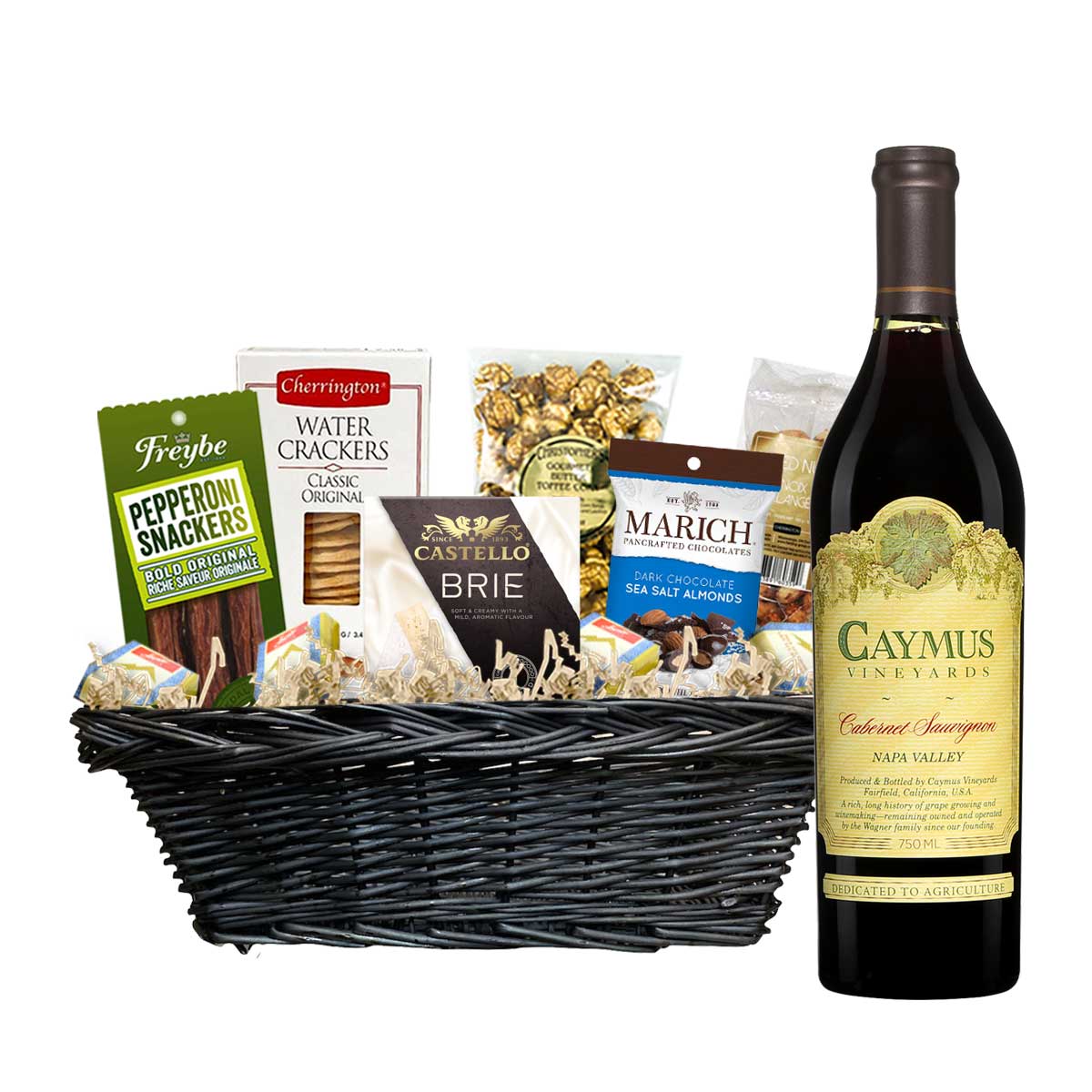 TAG Liquor Stores Canada Delivery-Caymus Vineyards Cabernet Sauvignon 750ml Corporate Gift Basket-wine-tagliquorstores.com