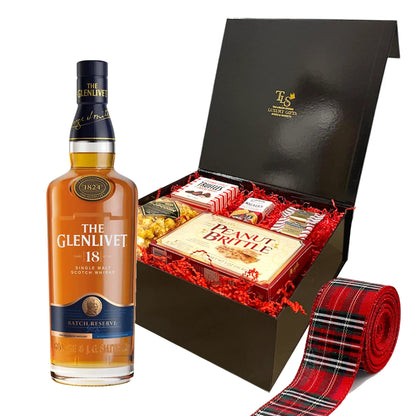 Glenlivet 18 Year Old Single Malt Scotch Whisky 750ml Christmas Gift Box