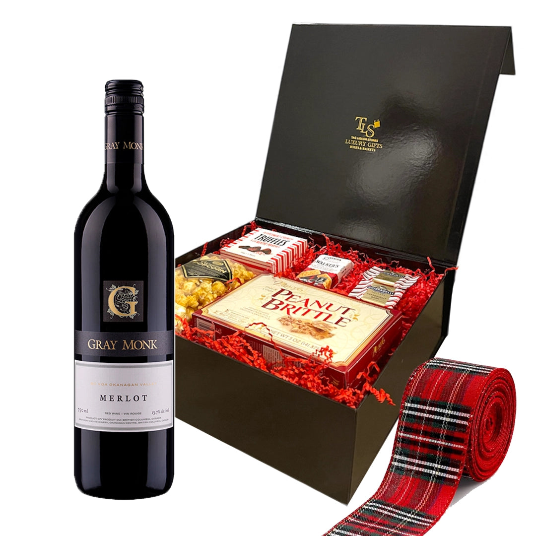 Gray Monk Merlot 750ml Christmas Gift Box