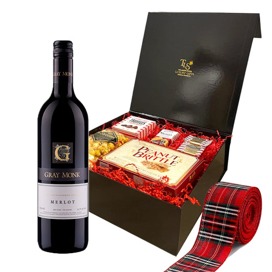 Gray Monk Merlot 750ml Christmas Gift Box