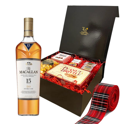 Macallan 15 Year Old Double Cask Scotch Whisky 750ml Christmas Gift Box