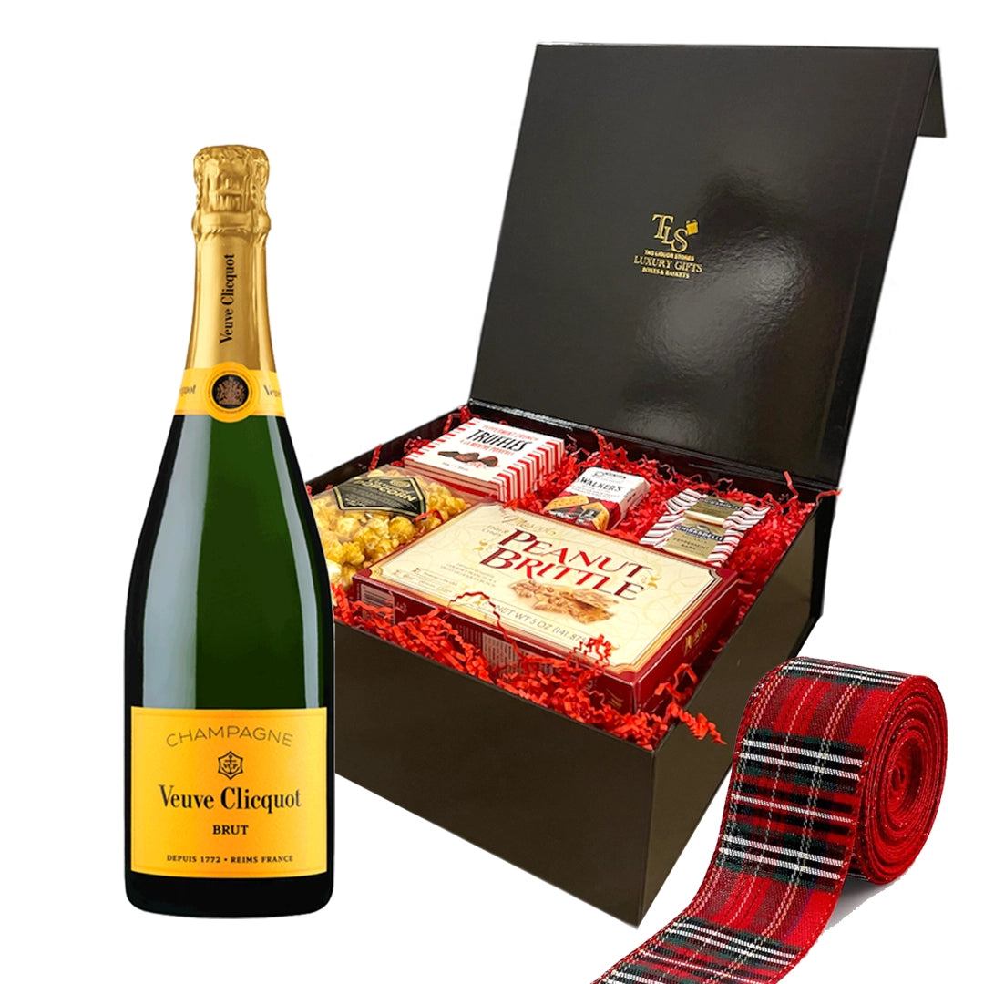Veuve Cliquot Champagne 750ml Christmas Gift Box