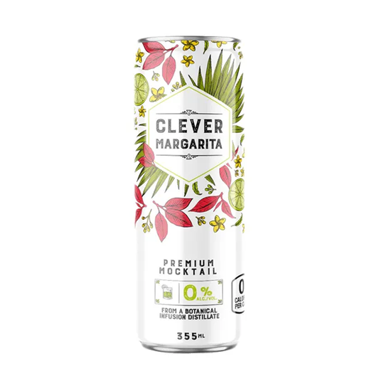 Clever Margarita 0.0% Mocktail 355mL. Single Can