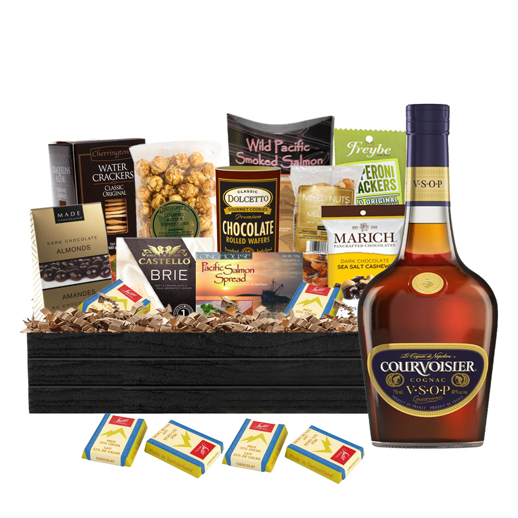 TAG Liquor Stores Liquor Gift Delivery Canada - Courvoisier VS Cognac 750ml Gift Basket