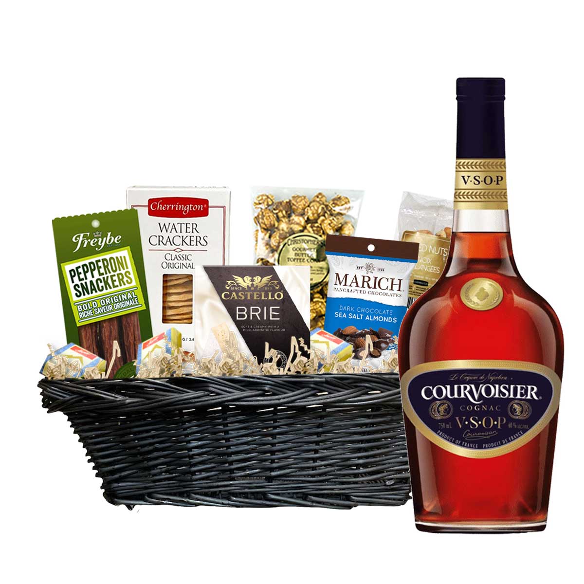 TAG Liquor Stores Canada Delivery-Courvoisier VSOP Cognac 750ml Corporate Gift Basket-spirits-tagliquorstores.com