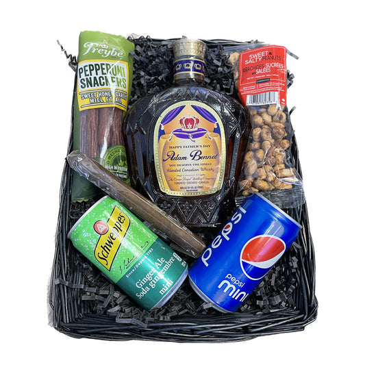 TAG Liquor Stores BC - Custom Crown Royal Gift Basket 750ml-spirits