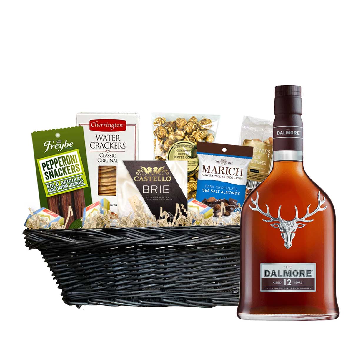 TAG Liquor Stores Canada Delivery-Dalmore 12 Year Scotch 750ml Corporate Gift Basket-spirits-tagliquorstores.com