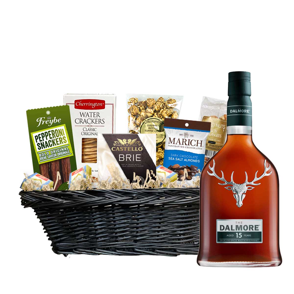 TAG Liquor Stores Canada Delivery-Dalmore 15 Year Scotch 750ml Corporate Gift Basket-spirits-tagliquorstores.com