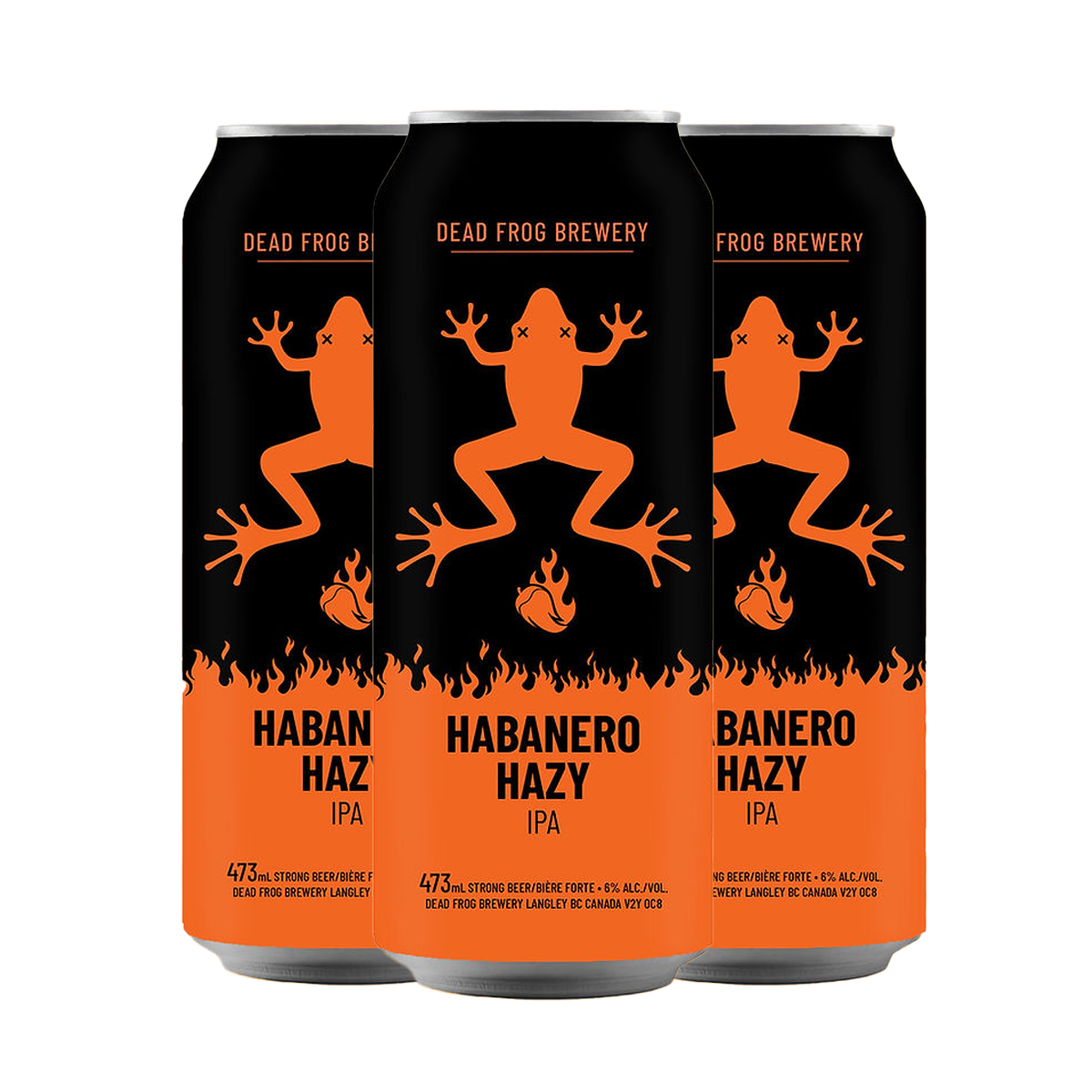 TAG Liquor Stores Liquor Gift Delivery Canada - Dead Frog Brewing Habanero Hazy IPA 4 Can Pack