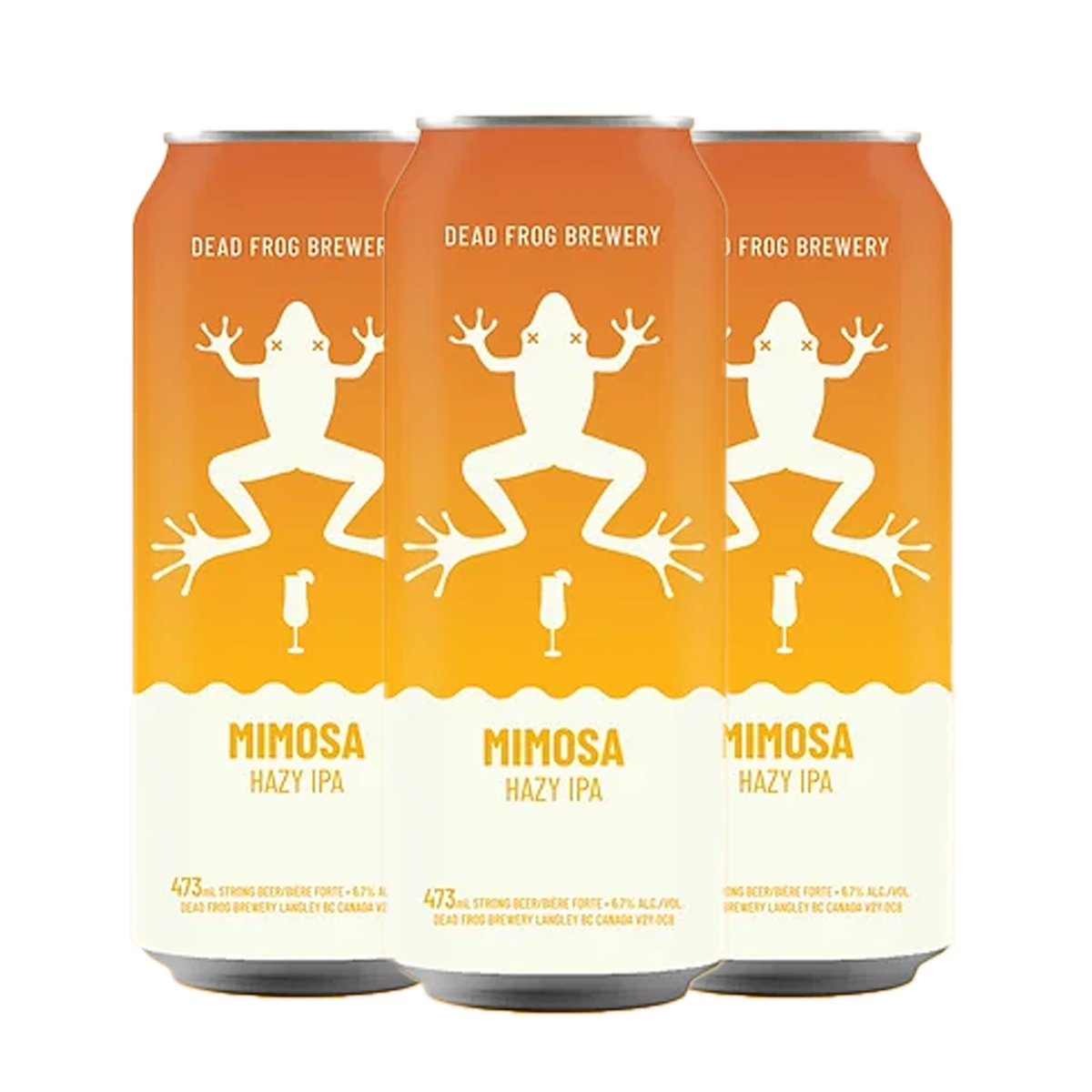 TAG Liquor Stores Liquor Gift Delivery Canada - Dead Frog Mimosa Hazy IPA 4 Can Pack