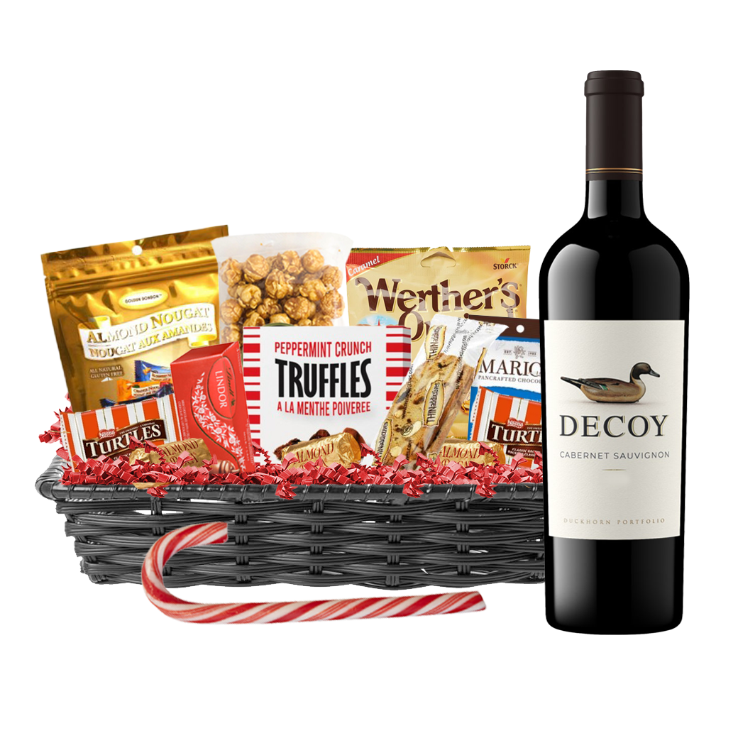 TAG Liquor Stores Liquor Gift Delivery Canada - Decoy Cabernet Sauvignon 750ml Christmas Gift Basket