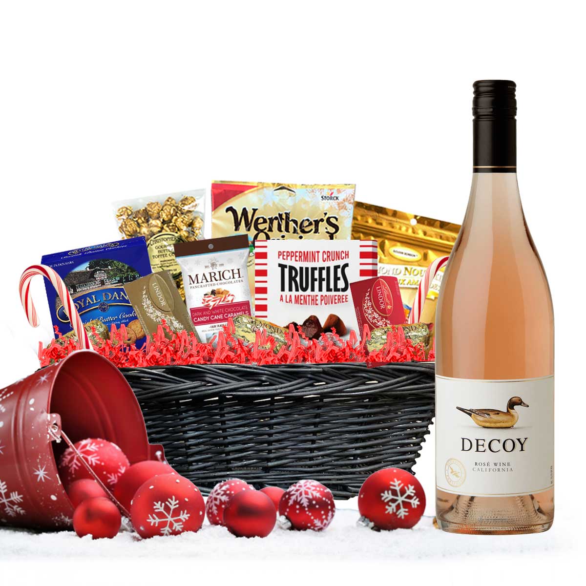 Decoy Rose 750ml Christmas Gift Basket