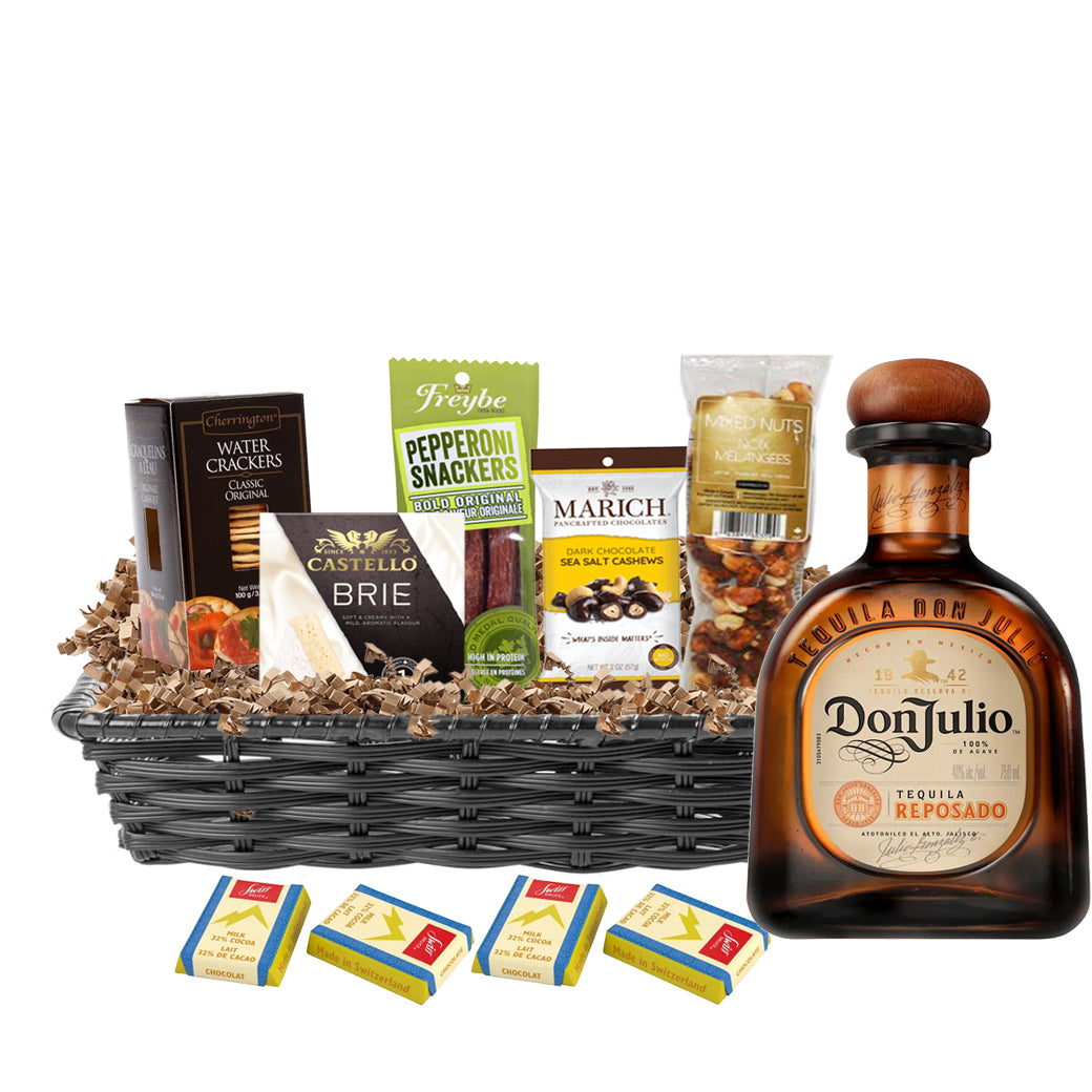 TAG Liquor Stores Liquor Gift Delivery Canada - Don Julio Reposado Tequila 750ml Gift Basket