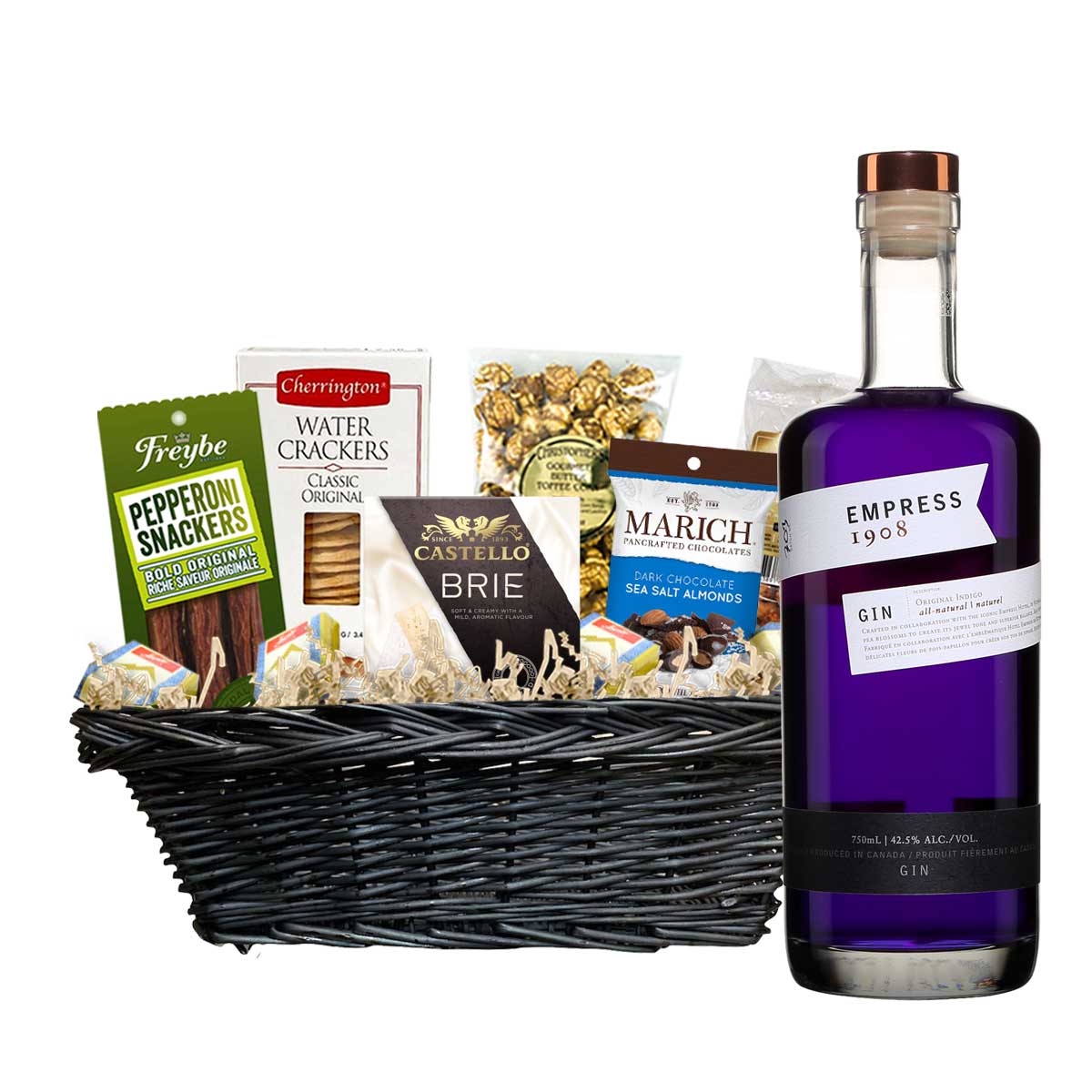 TAG Liquor Stores Canada Delivery-Empress Gin 750ml Corporate Gift Basket-spirits-tagliquorstores.com