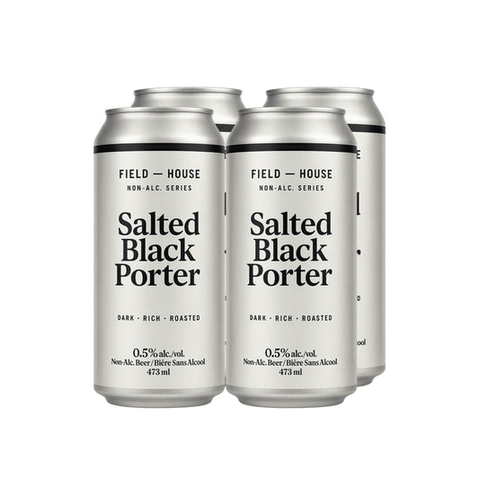 Field House Brewing Co. Non-Alcoholic Salted Black Porter 4 Pack Cans