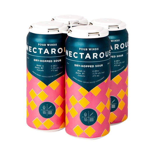 TAG Liquor Stores Liquor Gift Delivery Canada - Four Winds Brewing Nectarous Dry Hopped Sour 4 Pack Cans