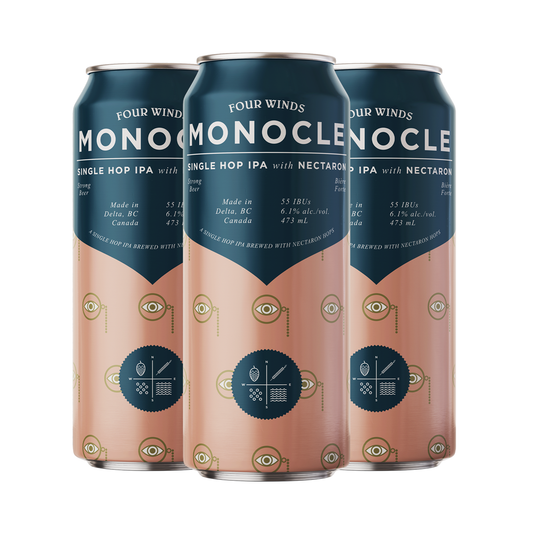 TAG Liquor Stores Liquor Gift Delivery Canada - Four Winds Brewing Monocle Single Hop IPA 4 can Pack