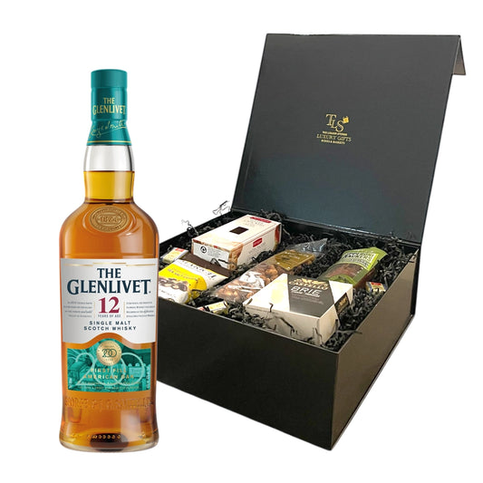 Glenlivet 12 Year Old Single Malt Scotch Whisky 750ml Signature Gift Box